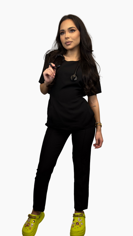 Bluza Medicala LifeFit - Velvet Black