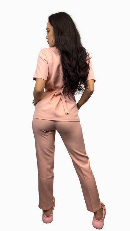 Bluza Medicala LifeFit - Peach Blossom